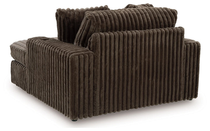 9810415 Midnight-madness Oversized Chaise In Fabric Upholstery - Chocolate | Signature Design By Ashley