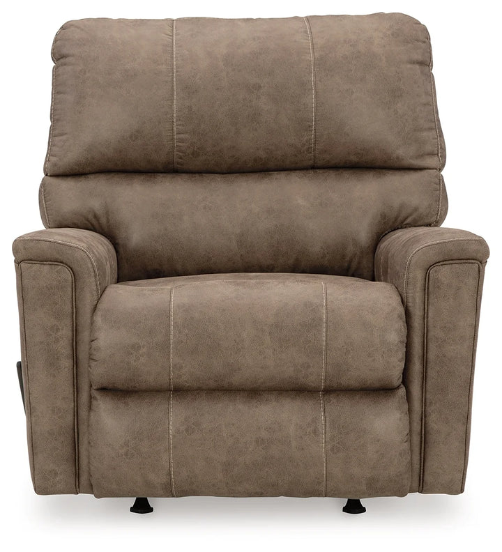 9400425C Navi Rocker Recliner Chair in Leather Upholstery - Fossil | Signature Design By Ashley