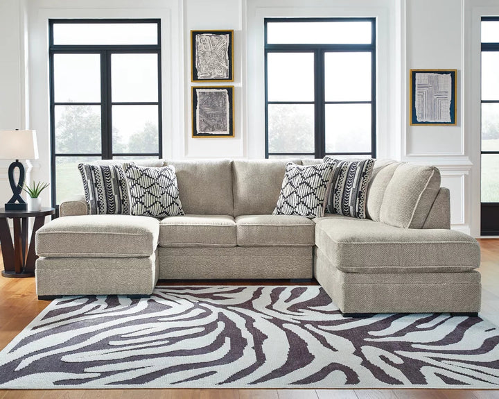 20502S1 Calnita 2-Piece Sectional With Chaise - Sisal | Signature Design By Ashley