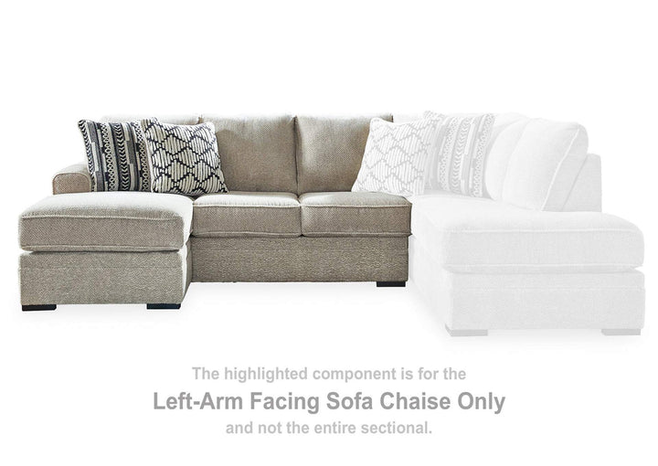 20502S1 Calnita 2-Piece Sectional With Chaise - Sisal | Signature Design By Ashley