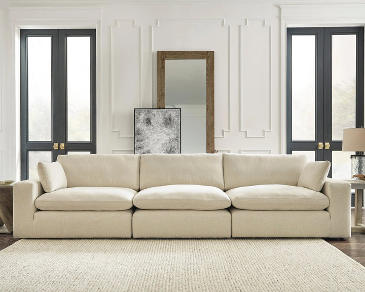 10006S2 Elyza 3-Piece Modular Sofa in Fabric Upholstery - Linen | Signature Design By Ashley