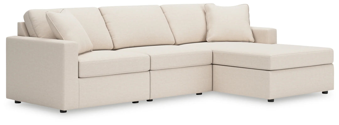 Modmax 3-Piece Fabric Sectional Sofa With Corner Chaise - Oyster | Signature Design By Ashley