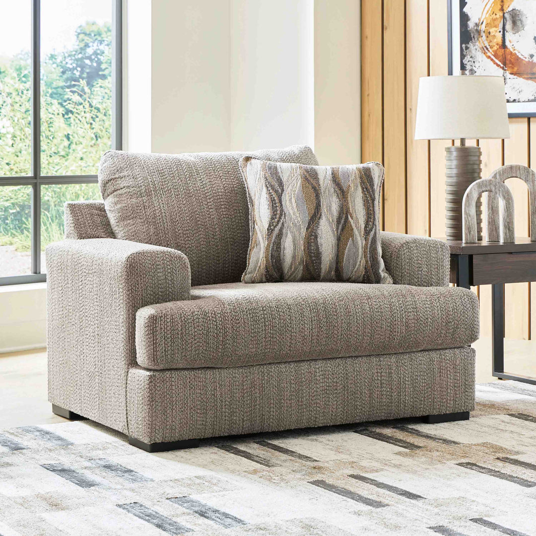 PC6960423 Lofwood Oversized Armchair In Fabric Upholstery - Fossil | Signature Design By Ashley