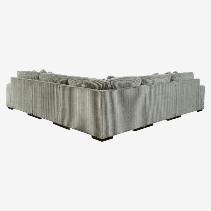 21105S5 Lindyn 5-Piece Sectional Sofa in Fabric Upholstery - Fog | Signature Design by Ashley