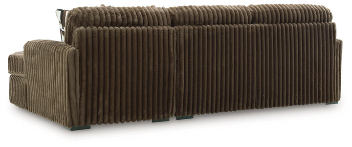 Midnight-madness 2-Piece Fabric Upholstered Sectional Sofa With Chaise - Chocolate | Signature Design By Ashley