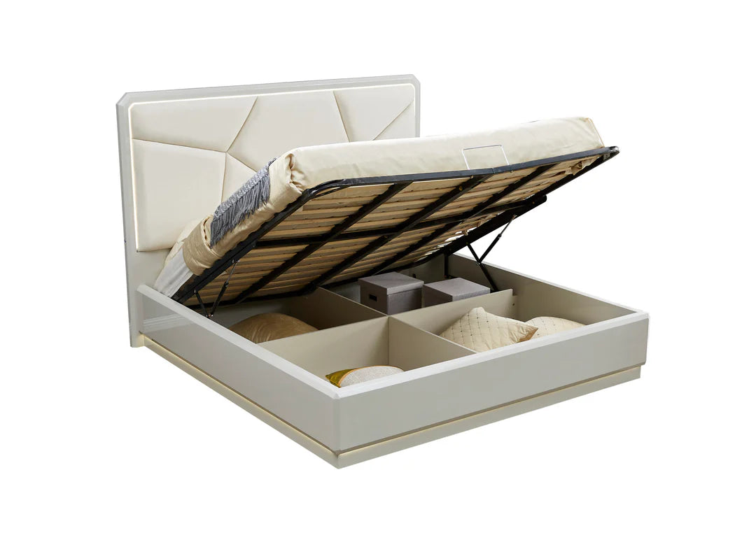 Warner 8-Piece Bedroom Set - Beige | Timeless, Stylish, Storage Solution & Built to Last