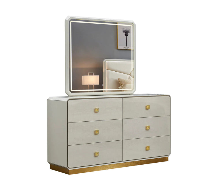 Warner 8-Piece Bedroom Set - Beige | Timeless, Stylish, Storage Solution & Built to Last