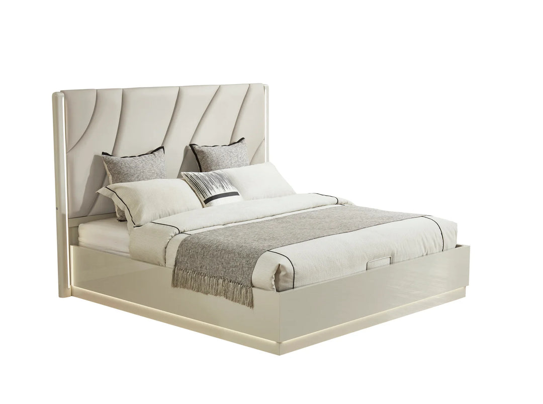 Jerome 8-Piece Bedroom Set - Beige | Contemporary, Sleek, Durable & Storage Solution