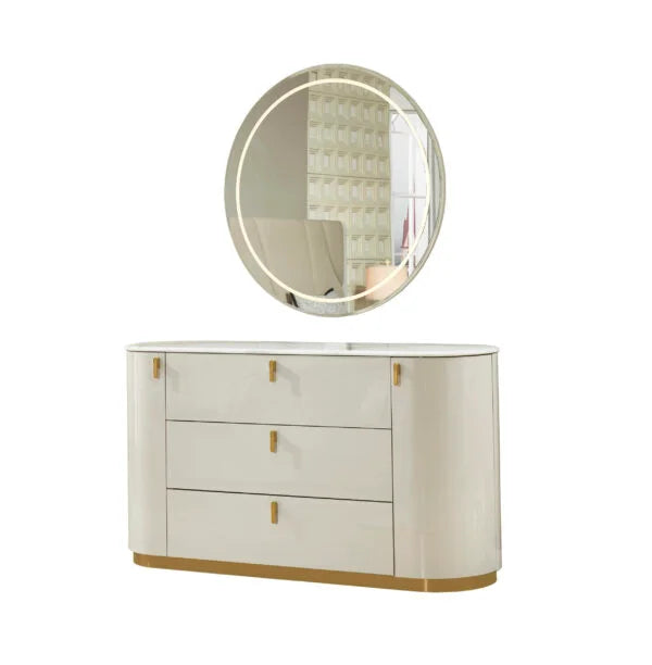 Jerome 8-Piece Bedroom Set - Beige | Contemporary, Sleek, Durable & Storage Solution