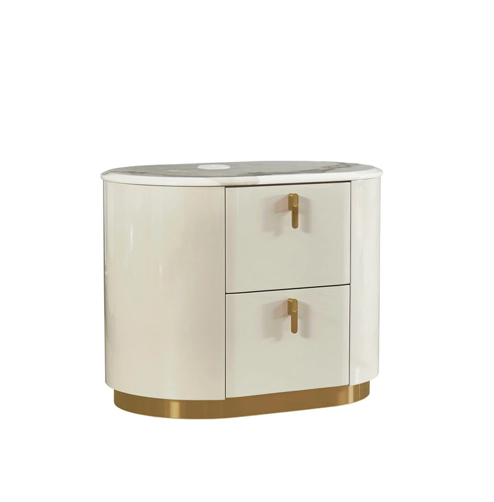 Jerome 8-Piece Bedroom Set - Beige | Contemporary, Sleek, Durable & Storage Solution