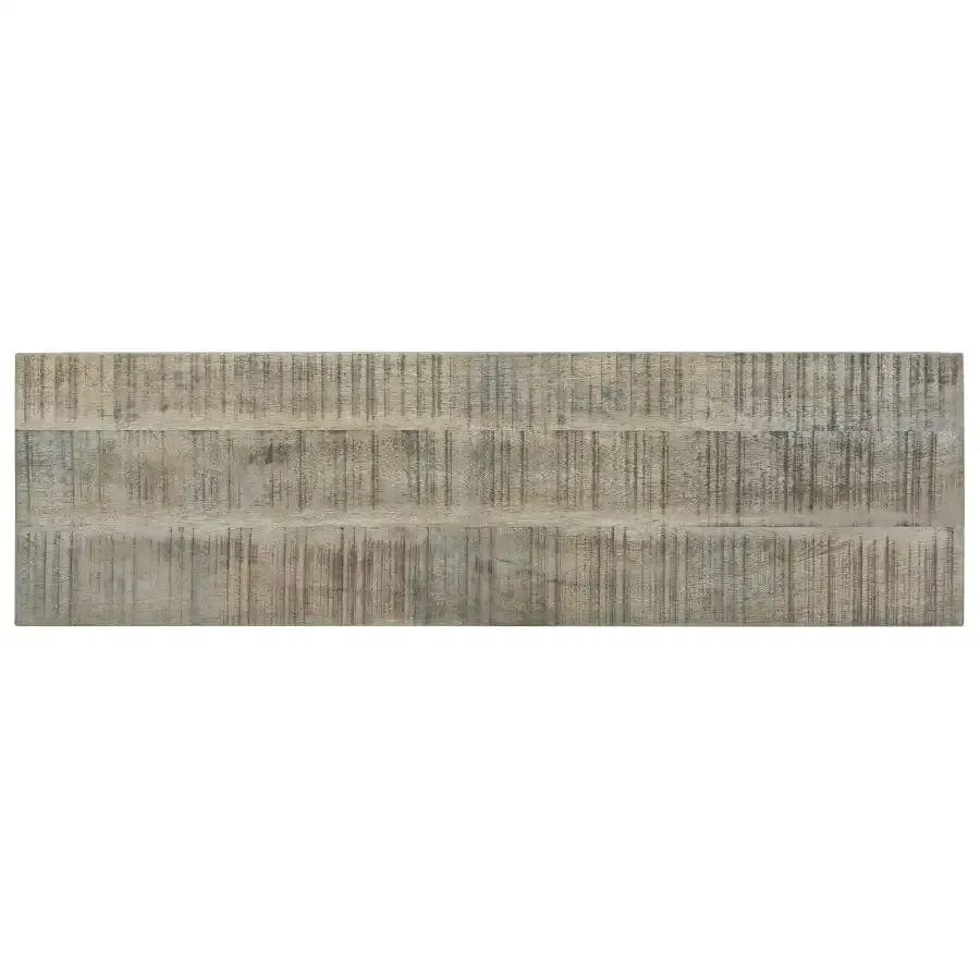 Keira Wooden 2-Tier Console Table In Reclaimed Grey Finish