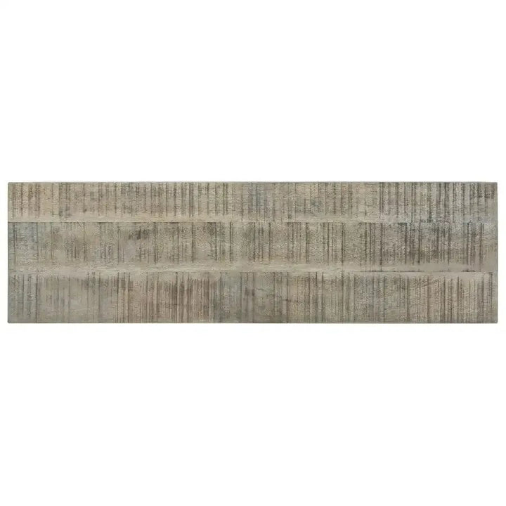 Keira Wooden 2-Tier Console Table In Reclaimed Grey Finish