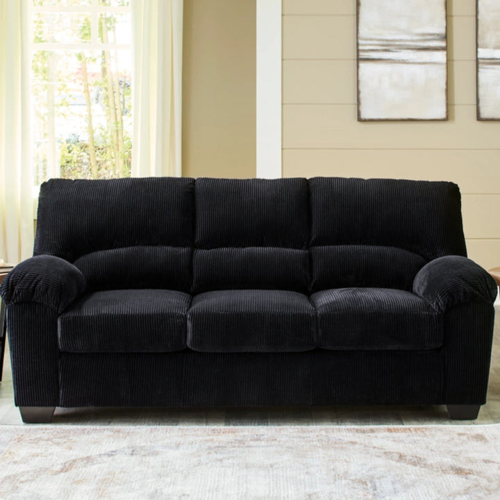 2420438 SimpleJoy Fabric Sofa - Onyx | Signature Design By Ashley