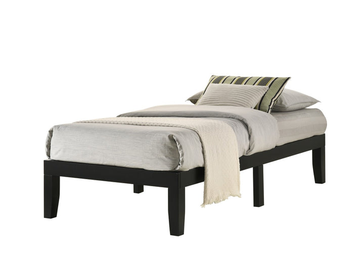 Milo Black Modern Platform Bed Frame