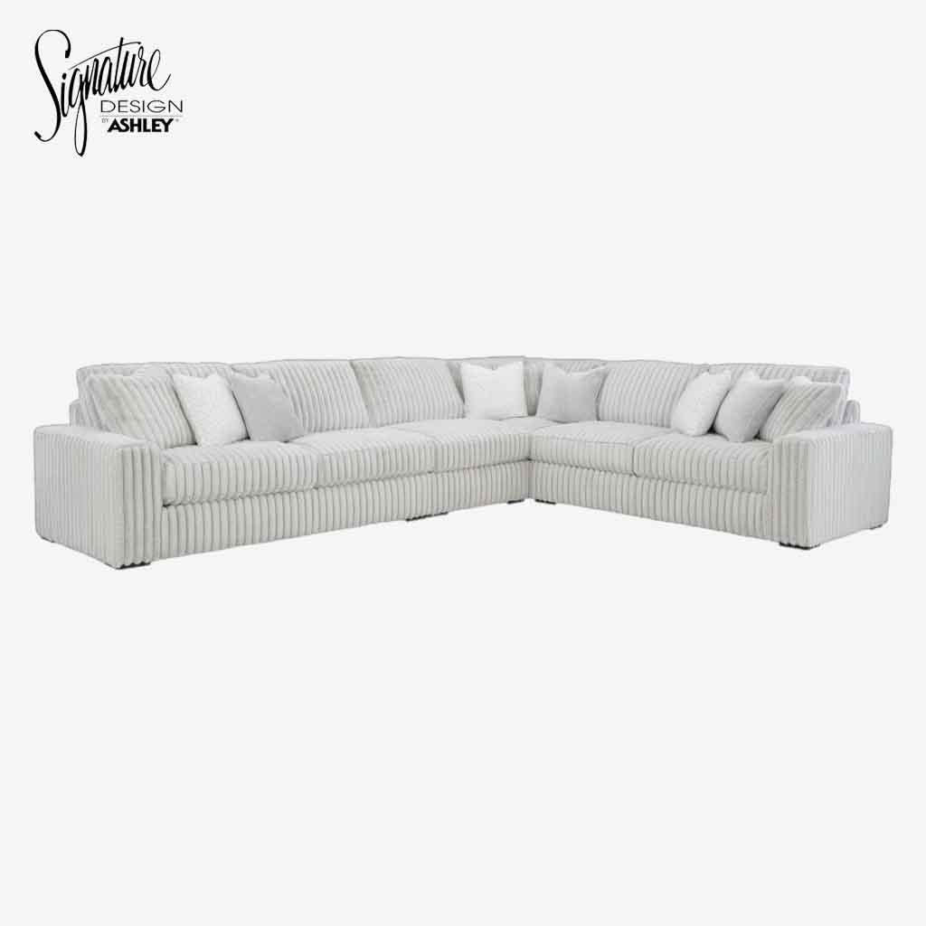 25903S2 Stupendous 4-Piece Sectional Sofa In Fabric Upholstery - Alloy | Signature Design By Ashley