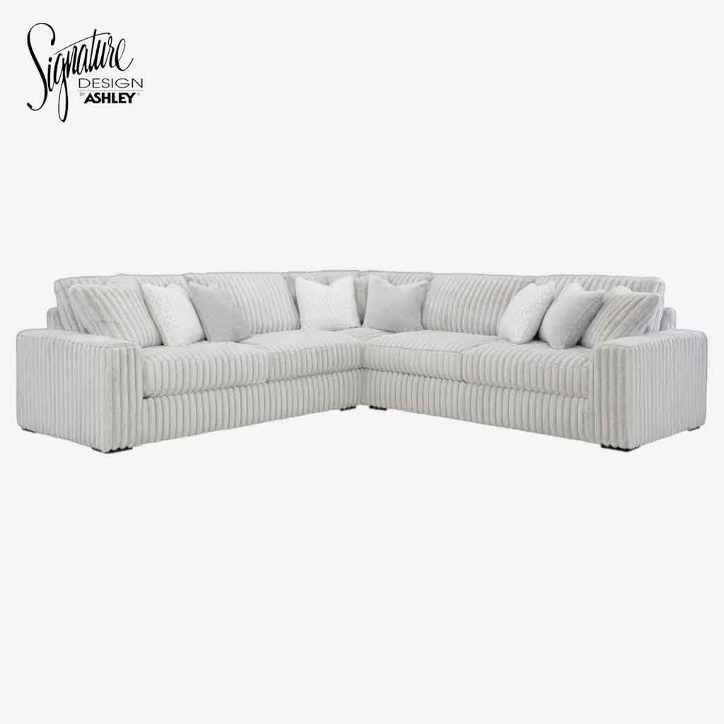 25903S1 Stupendous 3-Piece Sectional Sofa In Fabric Upholstery - Alloy | Signature Design By Ashley