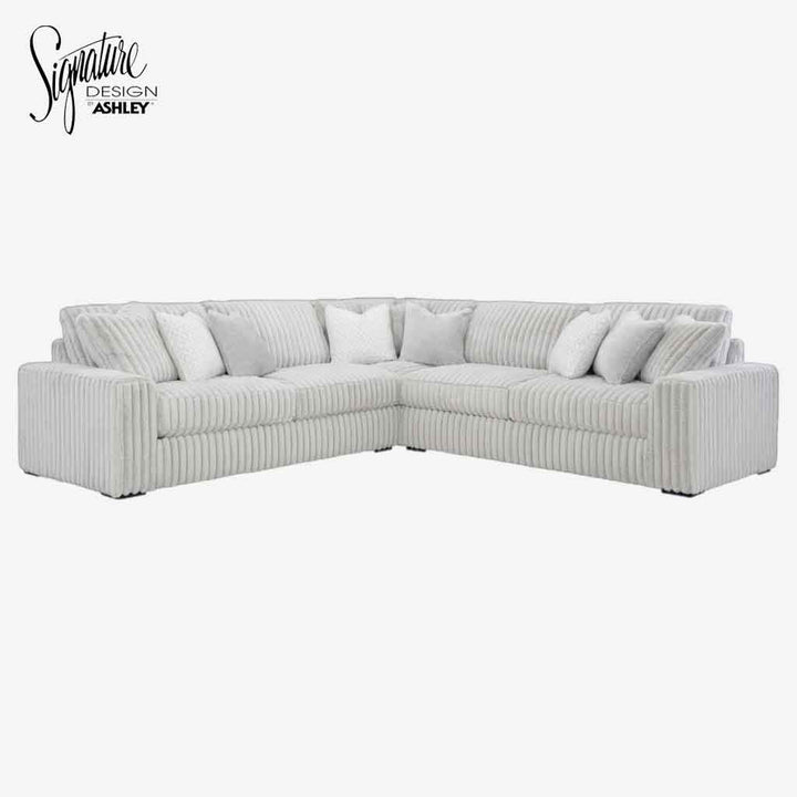 25903S1 Stupendous 3-Piece Sectional Sofa In Fabric Upholstery - Alloy | Signature Design By Ashley