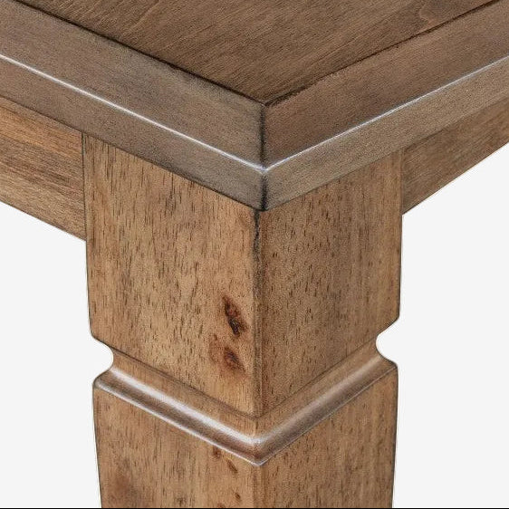 Zulia 7-Piece Walnut Dining Table Set With Extension Leaf