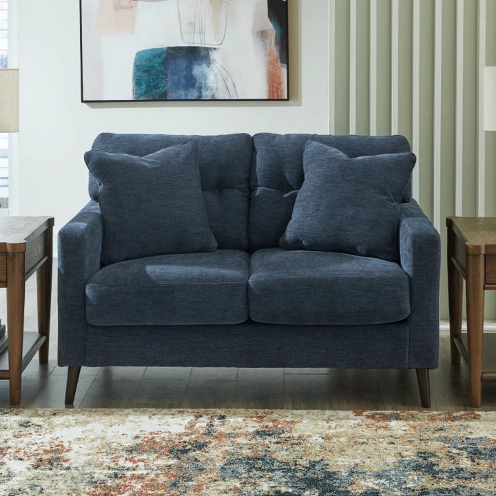 2610635 Bixler Loveseat - Navy | Signature Design By Ashley