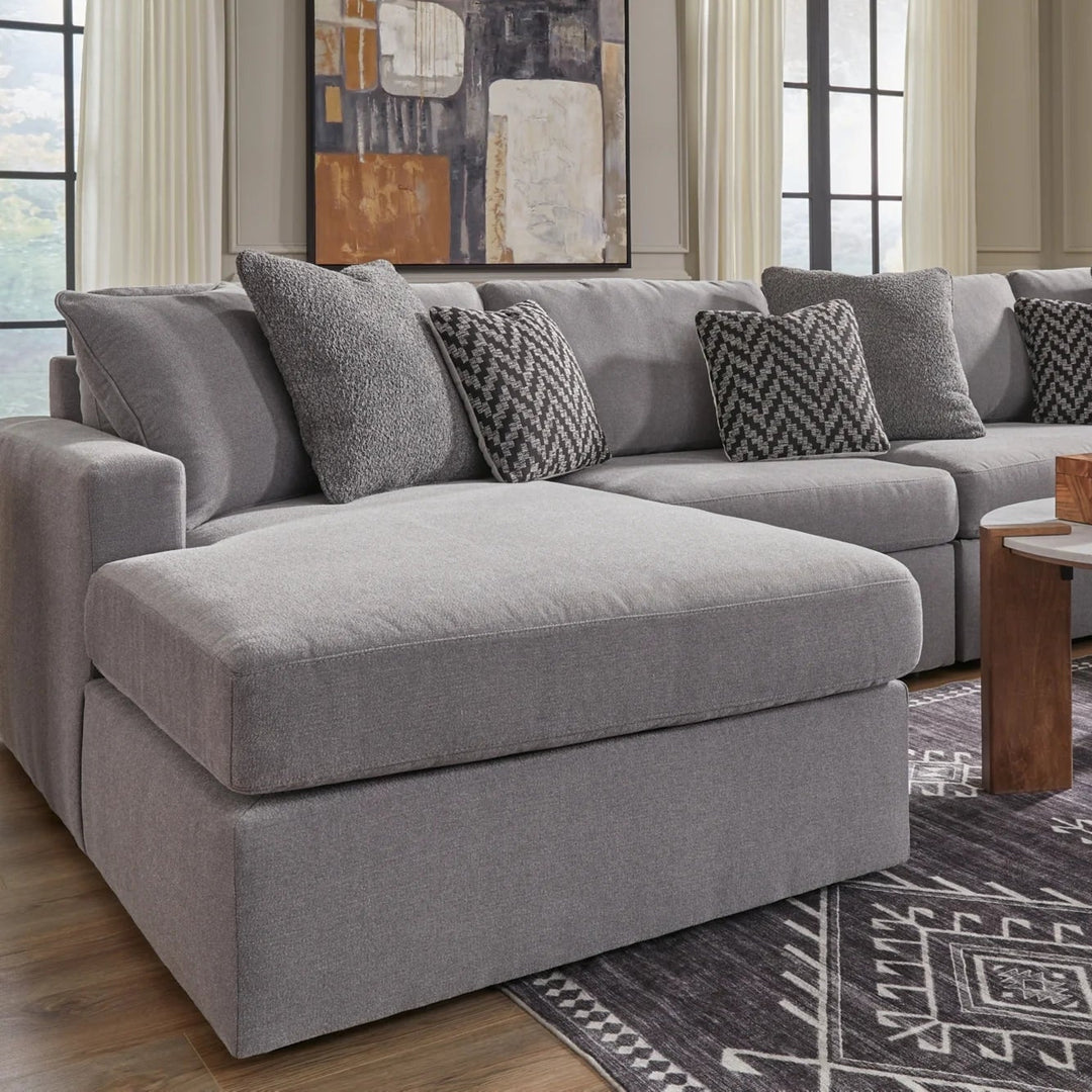 92104S19 Modmax 4-Piece Fabric Sectional Sofa With Dual Chaise - Granite | Signature Design By Ashley