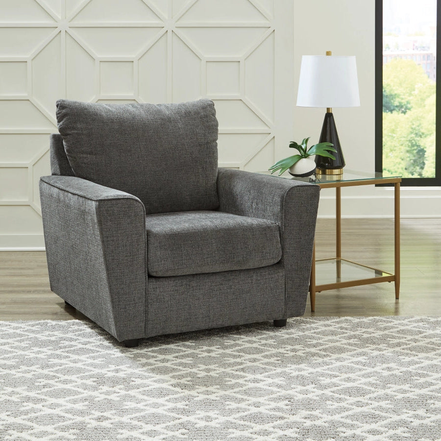 2850220 Stairatt Armchair In Fabric Upholstery - Gravel | Signature Design By Ashley
