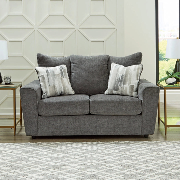 2850235 Stairatt Loveseat In Fabric Upholstery - Gravel | Signature Design By Ashley