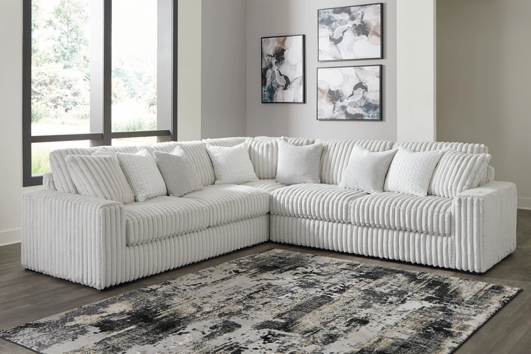 25903S1 Stupendous 3-Piece Sectional Sofa In Fabric Upholstery - Alloy | Signature Design By Ashley