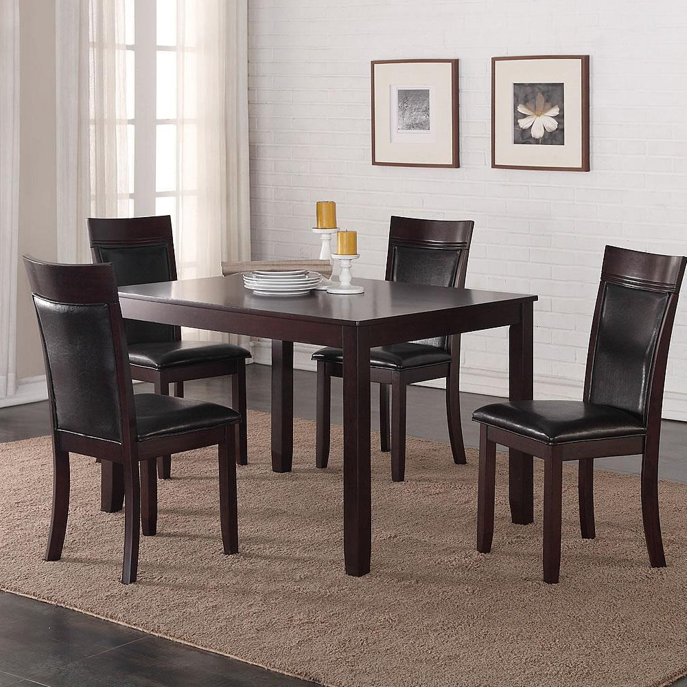 Norix Wooden Dining Table - Espresso | Mid-Century Modern Style