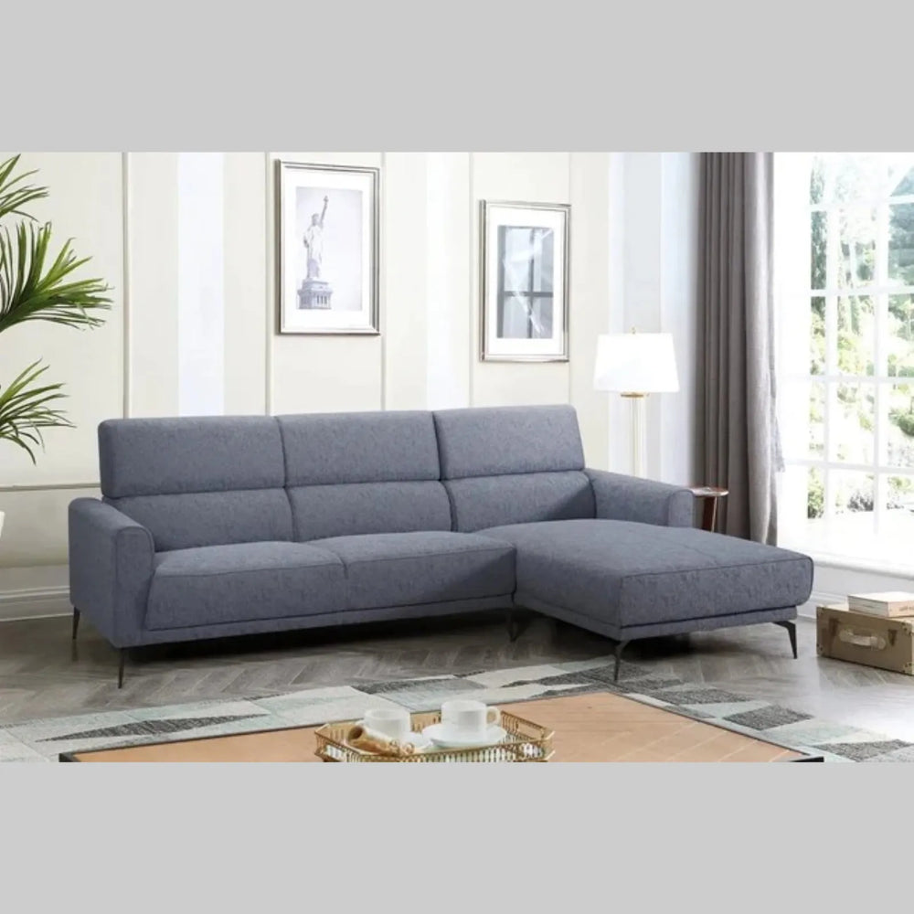 Asia Grey Fabric Sofa Sectional
