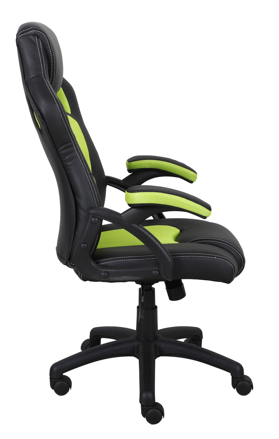 Black/Green Ergonomic Design Gaming Chair | Breathable Fabric/Mesh & 360-Degree Maneuverability