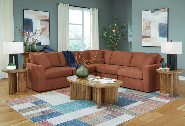 92102S6 Modmax 5-Piece Sectional Sofa In Fabric Upholstery - Spice | Signature Design By Ashley