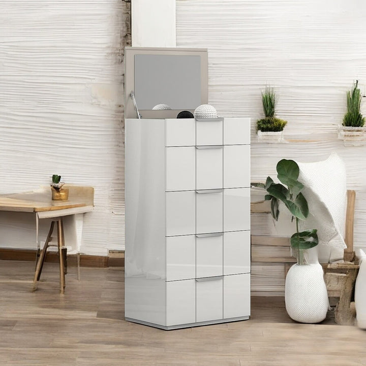 Lucille Series Storage Chest - Pearl White