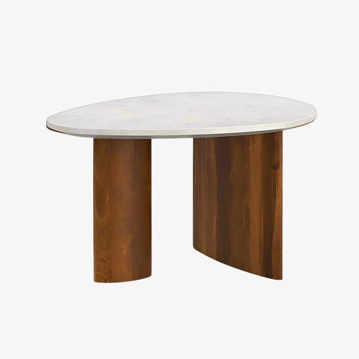 Callan Coffee Table in Walnut & Cloud White