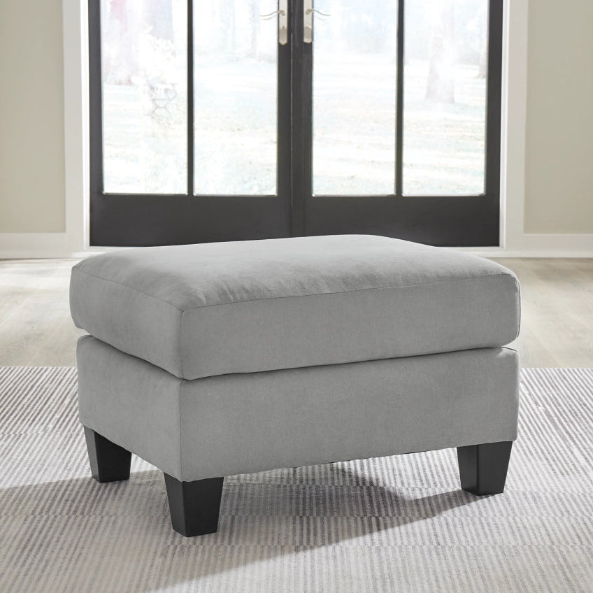 3010314 Adlai Chair Ottoman In Fabric Upholstery - Shadow | Signature Design By Ashley