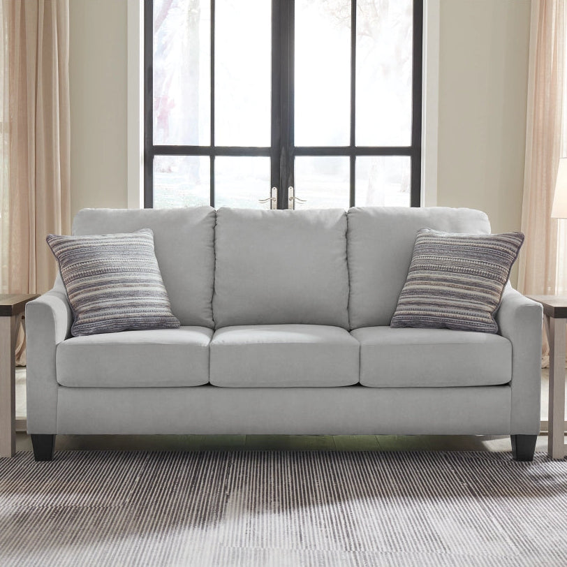 3010338 Adlai Stationary Sofa In Fabric Upholstery - Shadow | Signature Design By Ashley