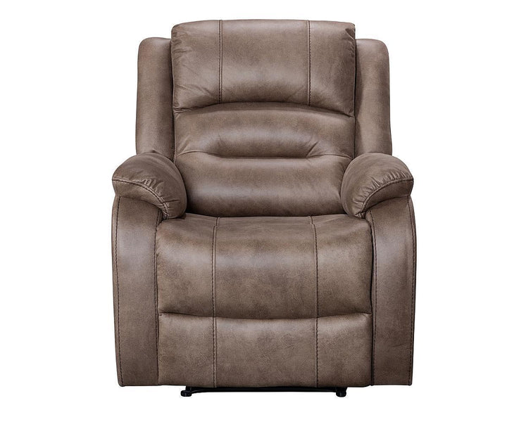 Calvano Manual Recliner Chair in Fabric Upholstery - Caramel Brown | Modern, Comfortable & Built to Last