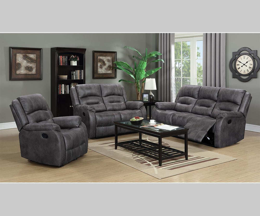 Calvano Manual Recliner Chair in Fabric Upholstery - Grey | Modern, Comfortable & Built to Last