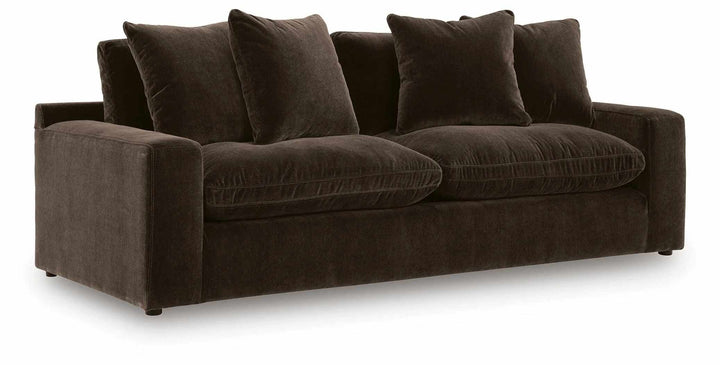 6780738 Maxton Heights Stationary Sofa In Fabric Upholstery - Bittersweet | Benchcraft By Ashley