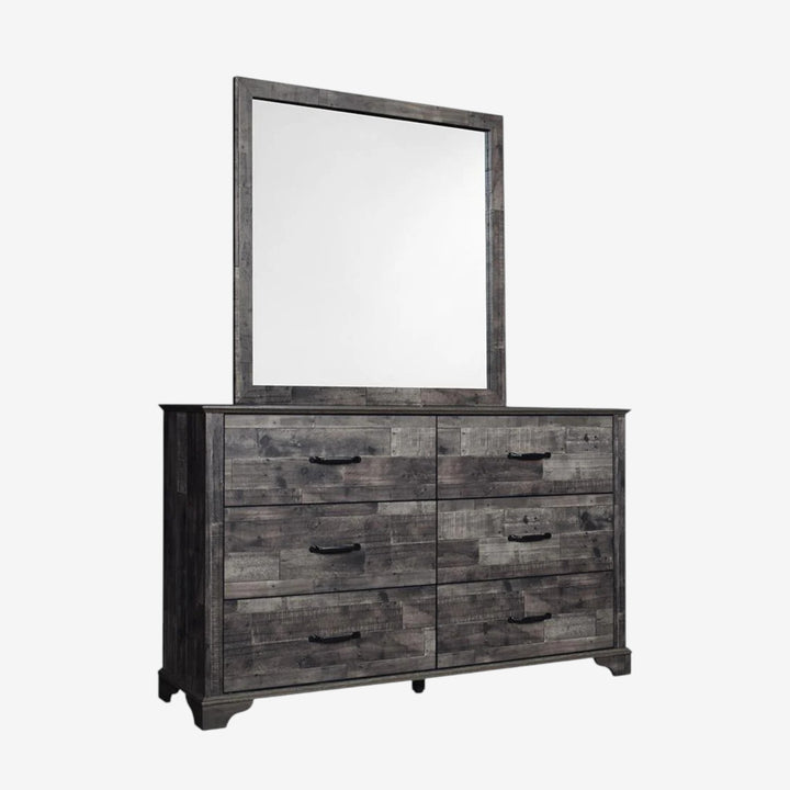 Tide Wooden Vanity Dresser With Storage Options - Dark Brown