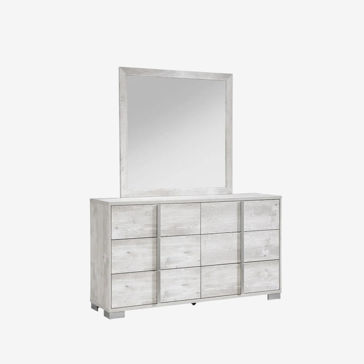 Solace Wooden Vanity Dresser With Spacious Storage Drawers - White
