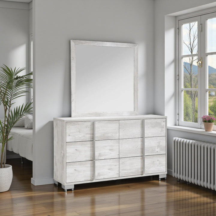 Solace Wooden Vanity Dresser With Spacious Storage Drawers - White