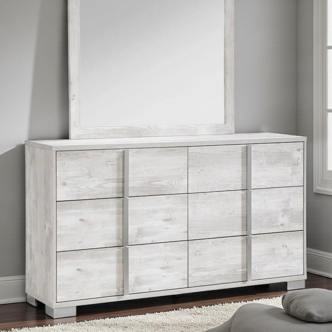 Solace Wooden Vanity Dresser With Spacious Storage Drawers - White