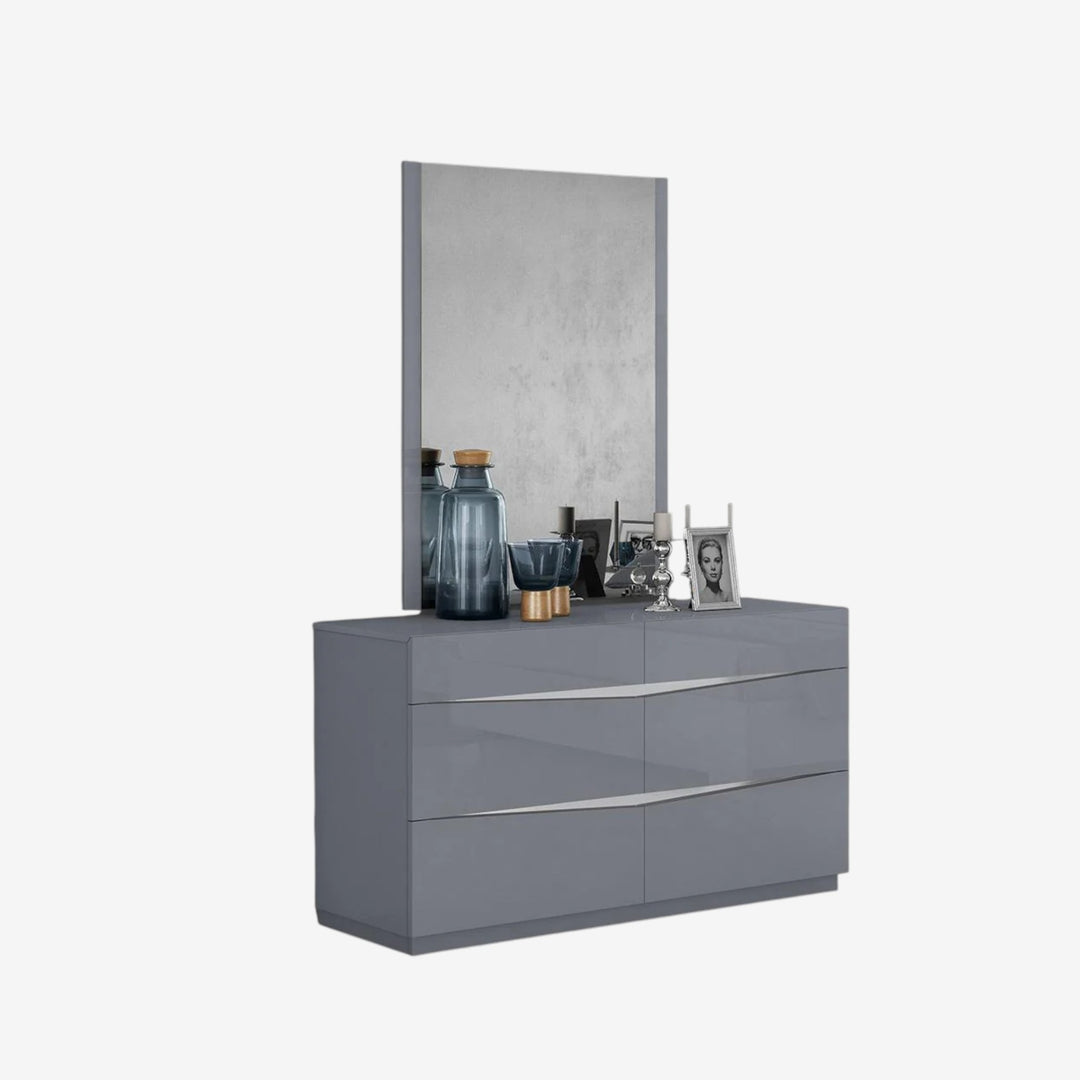 Drift Wooden Vanity Dresser With Spacious Storage Drawers - Cool Grey