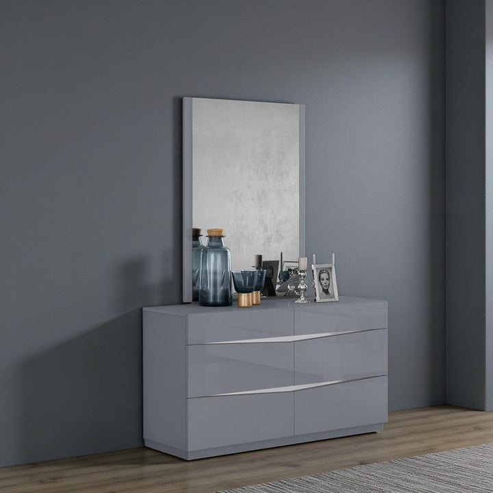Drift Wooden Vanity Dresser With Spacious Storage Drawers - Cool Grey