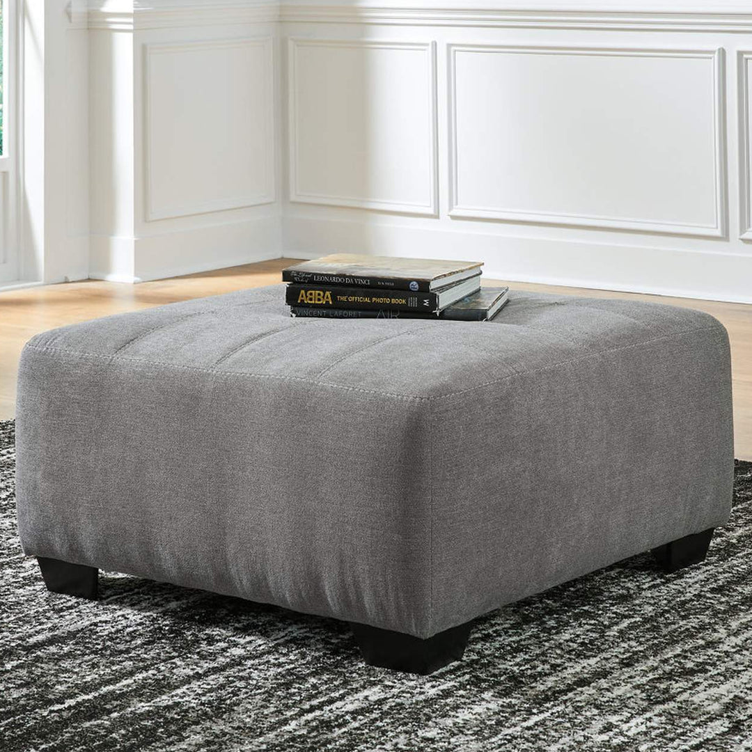 3240208 Birkdale Court Oversized Accent Ottoman In Fabric Upholstery - Grey | Benchcraft By Ashley