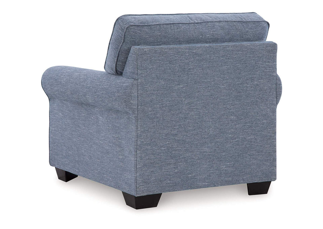 3260420 Carissa Manor Armchair In Fabric Upholstery - Denim | Benchcraft By Ashley