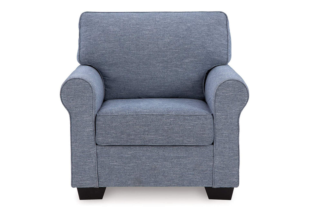 3260420 Carissa Manor Armchair In Fabric Upholstery - Denim | Benchcraft By Ashley