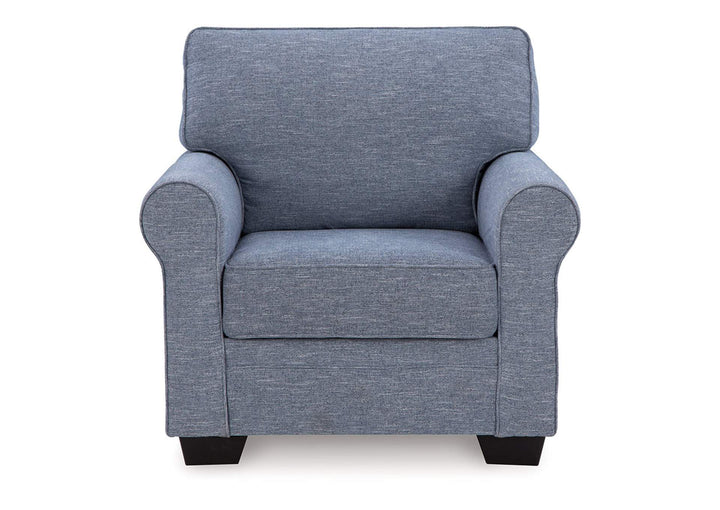 3260420 Carissa Manor Armchair In Fabric Upholstery - Denim | Benchcraft By Ashley