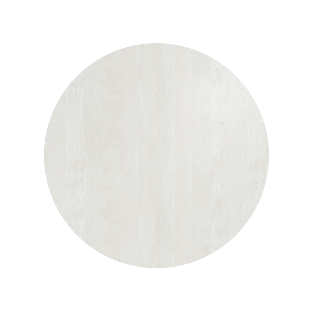 Vigo Solid Wooden White Round Dining Table