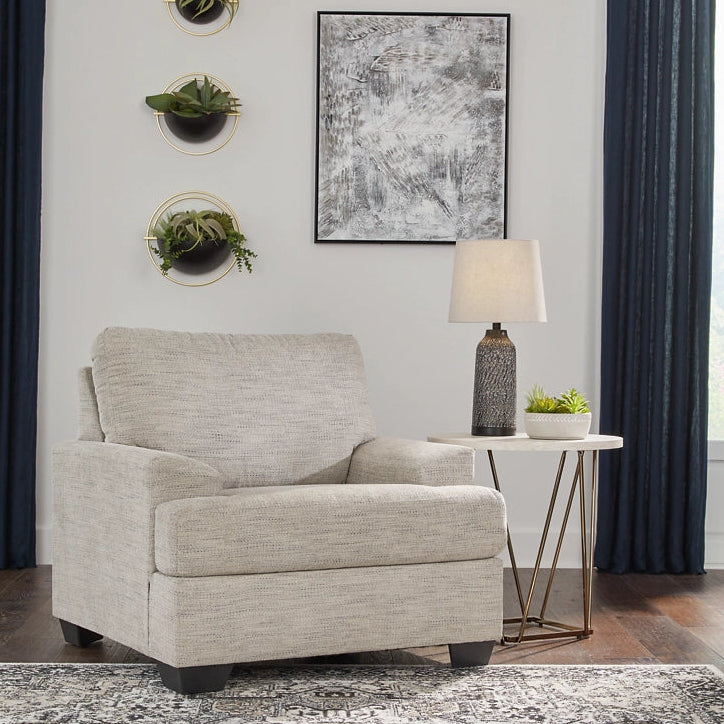 3310420 Vayda Oversized Armchair In Fabric Upholstery - Pebble | Signature Design By Ashley